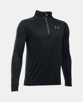Boys' UA Tech™ Blocked ¼ Zip 2 Colors $18.74