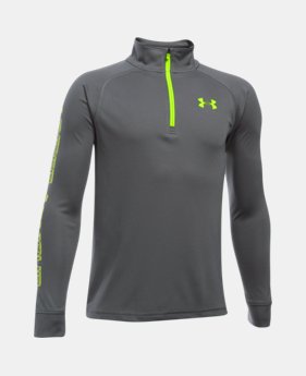 Boys' UA Tech™ Blocked ¼ Zip 1 Color $18.74