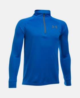 Boys' UA Tech™ Blocked ¼ Zip 1 Color $24.99