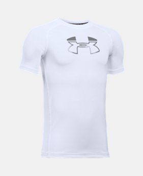 Boys' HeatGear® Armour Block Short Sleeve 1 Color $15.74