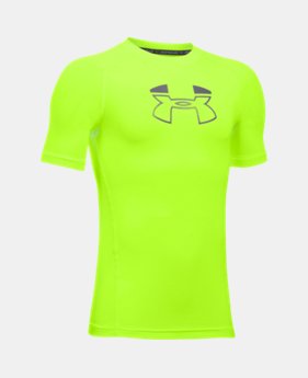 Boys' HeatGear® Armour Block Short Sleeve 1 Color $12.99