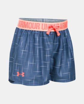 Girls' UA Play Up Printed Shorts 2 Colors Available $17.24