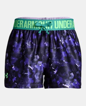 Girls' UA Play Up Printed Shorts 1 Color Available $24.99