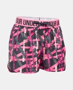 Girls' UA Play Up Printed Shorts 3 Colors $22.99