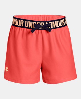 Best Seller Girls' UA Play Up Shorts FREE U.S. SHIPPING 1 Color Available $19.99