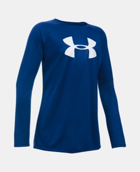 Best Seller Girls' UA Big Logo Long Sleeve T-Shirt 1 Color $24.99