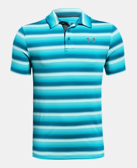 Boys' UA Playoff Stripe Polo 4 Colors $29.99