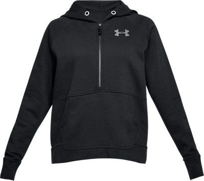 Under Armour Fav Fleece 1/2 Zip — 002-BLK