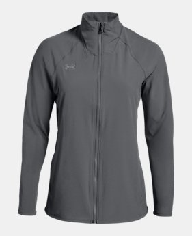 Women's UA Squad Woven Full Zip Jacket 1 Color Available $60