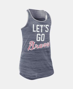 Girls' Atlanta Braves UA Tech™ Tank 1 Color $22.99