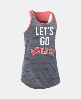 Girls' Houston Astros UA Tech™ Tank FREE U.S. SHIPPING 1 Color Available $29.99