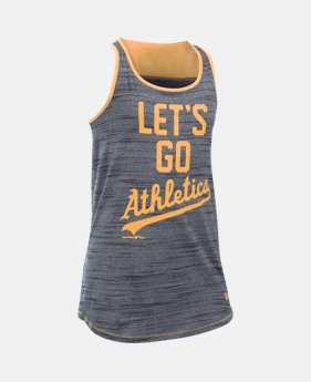 Girls' Oakland Athletics UA Tech™ Tank 1 Color $17.24