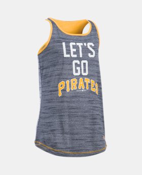 Girls' Pittsburgh Pirates UA Tech™ Tank FREE U.S. SHIPPING 1 Color Available $29.99