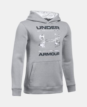 Boys' UA Camo Fill Logo Hoodie 4 Colors $49.99