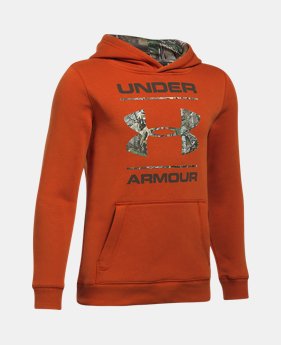 New Arrival Boys' UA Camo Fill Logo Hoodie 1 Color $49.99