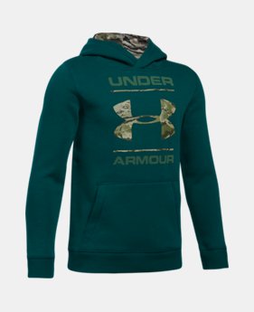 New Arrival Boys' UA Camo Fill Logo Hoodie 1 Color $49.99