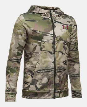 Boys' UA Storm Camo Full Zip Hoodie 3 Colors Available $48.74