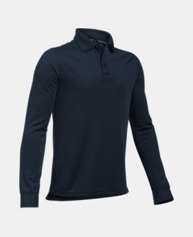 Boys' Pre-School UA Uniform Long Sleeve Polo 4 Colors Available $31.99
