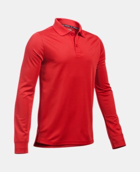 Boys' Pre-School UA Uniform Long Sleeve Polo 1 Color $31.99
