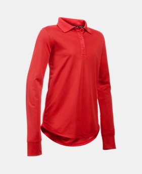 Girls' Pre-School UA Uniform Long Sleeve Polo $31.99