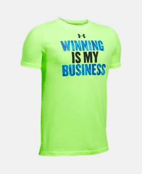 New Arrival Boys' UA Winning Business T-Shirt 1 Color $19.99