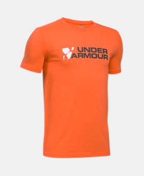 New Arrival Boys' UA Duo Branded T-Shirt 1 Color $19.99