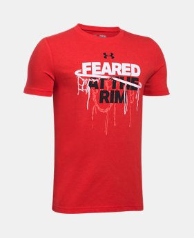 Boys' UA Feared At The Rim T-Shirt 1 Color Available $13.99