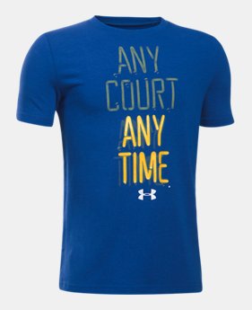 New Arrival Boys' UA Any Court Any Time T-Shirt 3 Colors $19.99