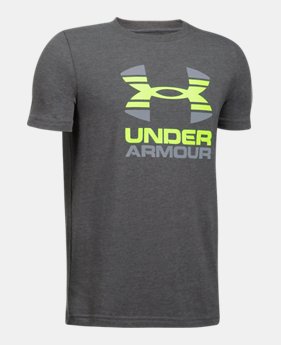 Boys' UA Two Tone Logo T-Shirt 6 Colors $22.99