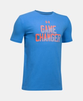 Boys' UA Game Changer T-Shirt 1 Color $22.99