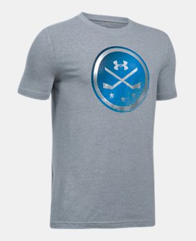 Boys' UA Hockey Logo T-Shirt LIMITED TIME: FREE SHIPPING 1 Color $22.99