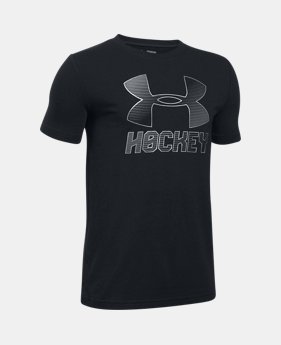 Boys' UA Hockey Wordmark T-Shirt 1 Color $22.99
