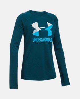Girls' UA Big Logo Slash Long Sleeve $24.99