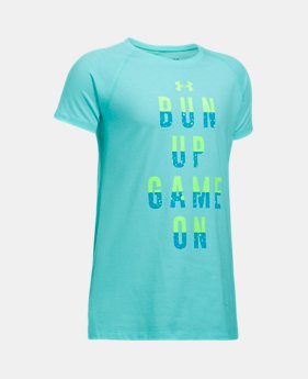 Girls' UA Bun Up Game On T-Shirt 1 Color $19.99