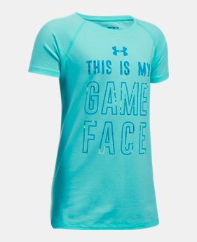 Girls' UA This Is My Game Face T-Shirt 1 Color $19.99