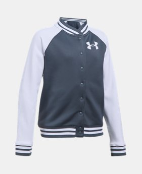 Girls' Armour Fleece® Graphic Bomber 3 Colors Available $35.99 to $41.99