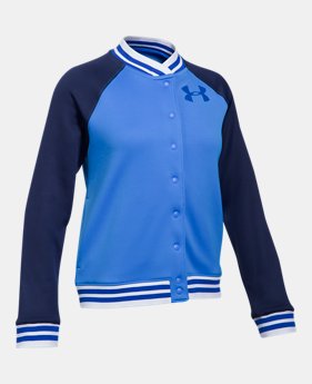 Girls' Armour Fleece® Graphic Bomber 2 Colors Available $35.99