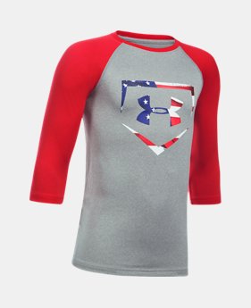 Boys' UA Plate ¾ Sleeve T-Shirt 2 Colors Available $24.99