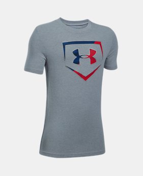 Boys' UA Baseball Logo T-Shirt 1 Color Available $19.99
