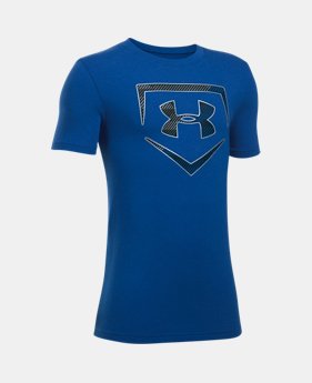 Boys' UA Baseball Logo T-Shirt LIMITED TIME: FREE U.S. SHIPPING 2 Colors Available $19.99