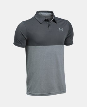 Boys' UA Threadborne Blocked Polo 2 Colors $18.74