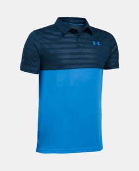 Boys' UA Threadborne Blocked Polo 2 Colors $34.99