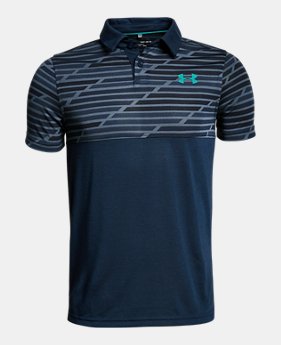 Boys' UA Threadborne Blocked Polo 2 Colors $34.99