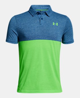 Boys' UA Threadborne Blocked Polo 2 Colors Available $39.99