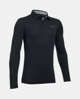 Boys' UA Threadborne™ Long Sleeve Polo 1 Color $39.99