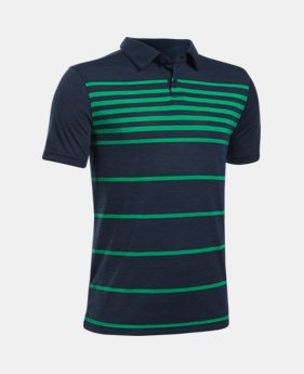 Boys' UA Threadborne™ Brassie Stripe Polo 1 Color $29.99