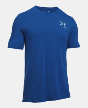Best Seller Men's UA Freedom Flag T-Shirt 1 Color Available $24.99