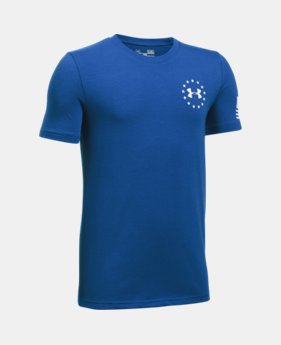 Boys' UA Freedom Flag T-Shirt 1 Color $19.99