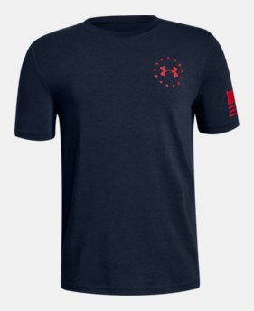 Boys' UA Freedom Flag T-Shirt 1 Color Available $19.99