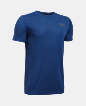 Boys' UA Threadborne Short Sleeve T-Shirt 1 Color $10.49 to $14.06